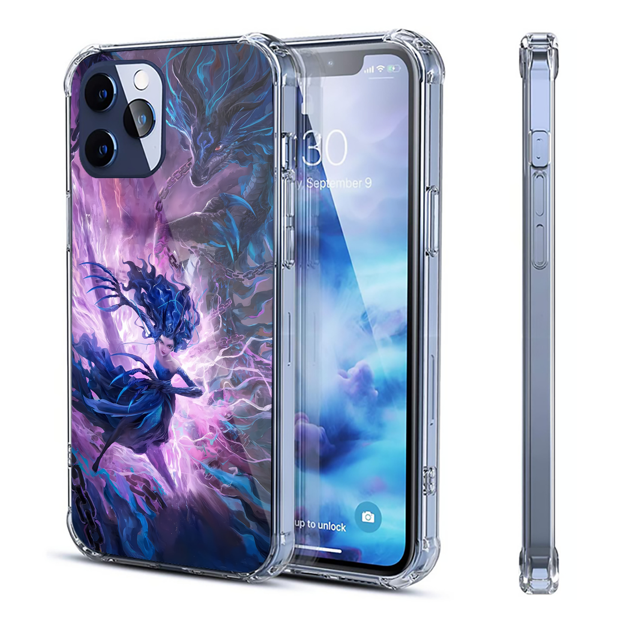 （画像用） Ne Zha 2 ナタ 魔童の大暴れ 【iPhone 12シリーズ対応】透明スマホケース（クリアソフトケース）